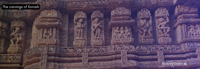 The intricate carvings of Konark Sun Temple | Konark Sun Temple history | Historyfinder.in