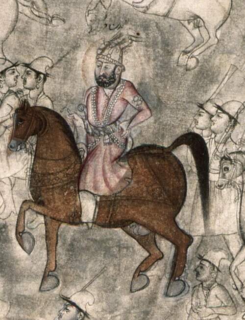 An painting of Ahmad Shah Abdali at the Third Battle of Panipat | Image credit: Wikipdeia 