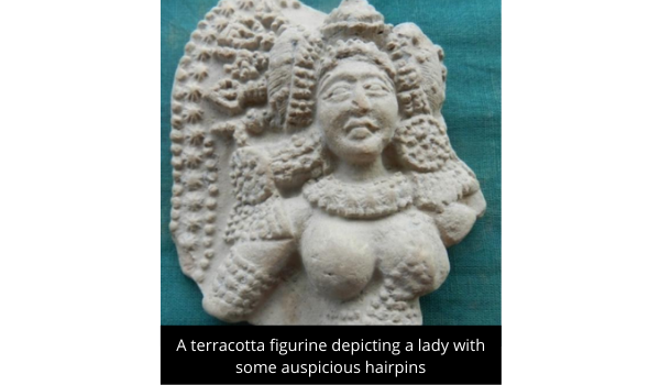 A terracotta figurine of Chandraketugarh archaeological ite