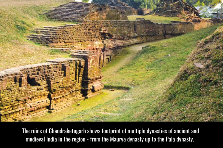 Ruins of Chandraketugarh in West Bengal