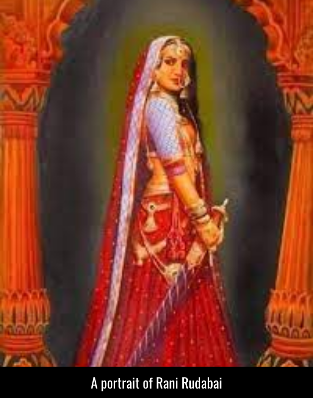 A portrait of Rani Rudabai | Story of Rani Rudabai | Adalaj stepwell history | Adalaj ni Vav | Historyfinder.in