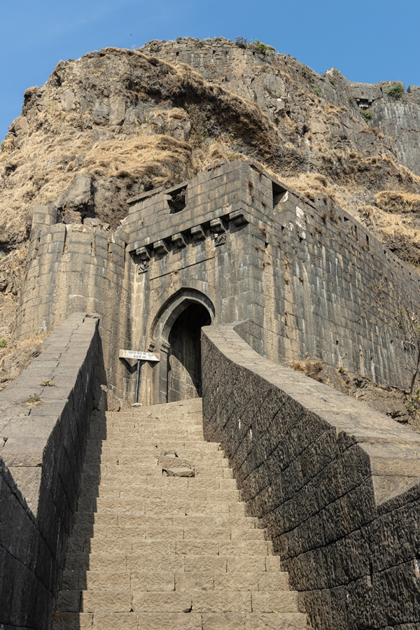 Narayan gate inside Lohagad fort