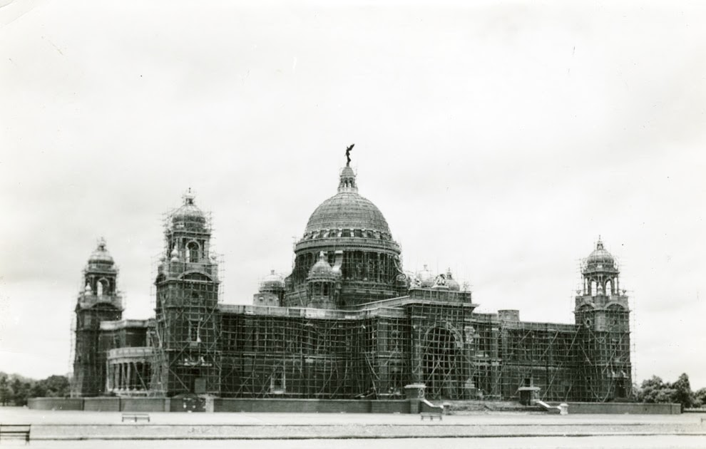 Victoria Memorial painted in black during Word War II (1943) | History of Victoria Memorial Kolkata, West Bengal